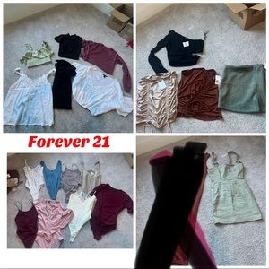 19 piece new to like new forever 21 Small bundle women